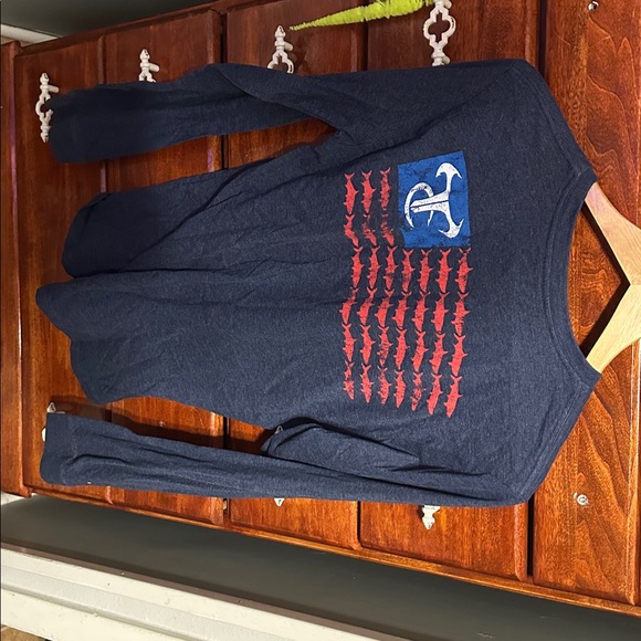 Navy Blue Long Sleeve Shirt - Picture 3 of 3